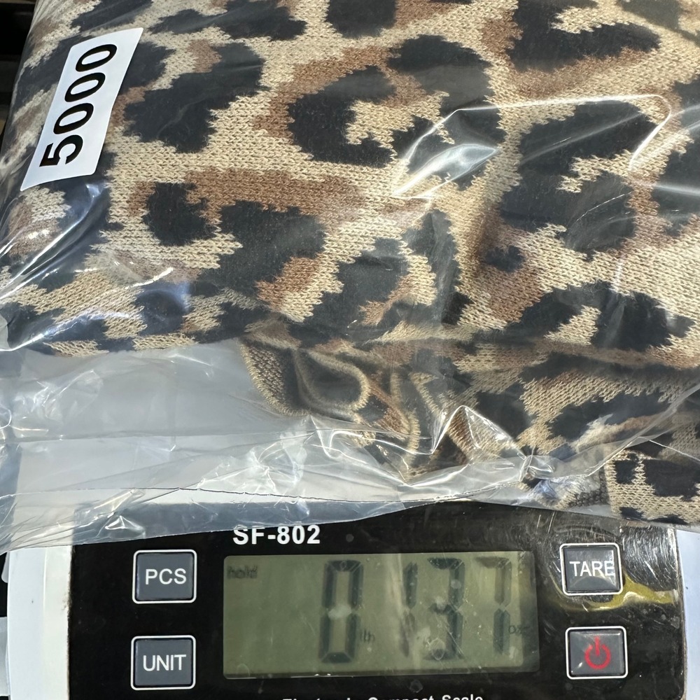 J.Crew Cardigan Women's L Tan Leopard Animal Print Open Front Cotton Sweater - Picture 7 of 7
